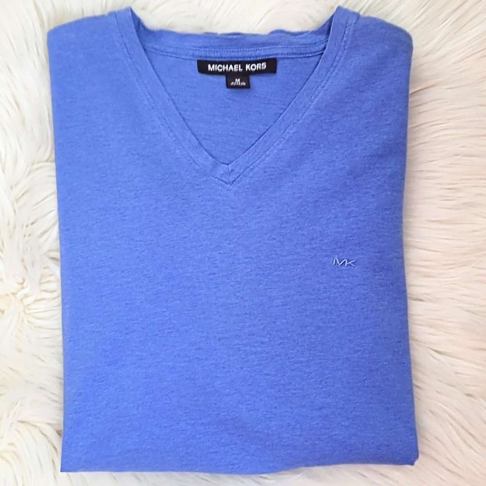 Michael Kors Classic Short Sleeve V-Neck Tee Men's size medium - Picture 2 of 8